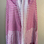 Anna & Ava  coverup/scarf with‎ armholes, one size pink and white Photo 0