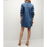 Veronica Beard NEW NWT  Denim Shift Dress Womens XS Blue Long Sleeve Mini Photo 2