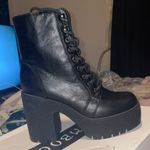 Bamboo Faux Leather Booties Photo 3