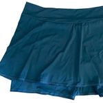 zuda Teal Bermuda Swim Skort Women SZ 4X #1259 Blue Photo 1