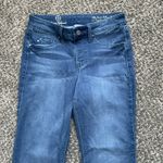 Hot In Hollywood Silky Denim Pull On Flare Jeans Size XSP Stretch 90s, Y2K Vibes Blue Photo 2