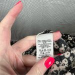 Free People Free People Black White Floral Tie Waist Button Jumpsuit Photo 6