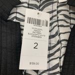 Chico's  Blazer‎ Large 12 Black White Open Front NWT Workwear Business Photo 4