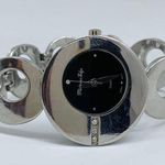 Edge Platinum  32mm case   ladies silver tone analog wrist watch 7”-7.5”w/battery Photo 0