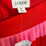 J.Crew NWT Pleated midi skirt in stripe Pink Red 6 holiday Valentine’s Day Photo 5