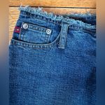 Zana Di Y2K  denim capri cutoffs low rise 2000s medium wash distressed worn Photo 2