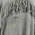 Apiece Apart  Black Fringe Tunic Poncho One Size Photo 5