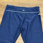  Women’s Blue Leggings White Nike Logo Size Large  Photo 11