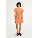 Claudie Pierlot Paris Short Sleeve Coral Tie Photo 1