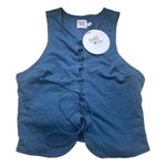 Princess Polly  Zazie Tie Up Tank Top in Blue Size 8 Photo 1