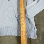 Life is Good Women's Sweater Hoodie Flag Design Soft Cozy Blue Nautical Winter Photo 10