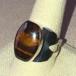 Sterling Silver JAY KING Desert Rose Tigers Eye Cabochon Ring Sz 11 Photo 2