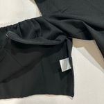 Princess Polly Black Puff Sleeve Crop Top US 4 Square Neck Long Sleeve Photo 6