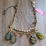 Betsey Johnson NWT Navy Nautical Teardrop Necklace.*flawed* Photo 0