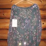 Mac Duggal 93750 Womens Embellished Illusion Long Sleeve Faux Wrap Gown Dress Photo 11