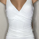 Tommy Bahama New. white cross front swimsuit. Size 8. Retail $140 Photo 0