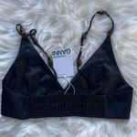 Ganni Bead-embellished shirred satin bra top Photo 7