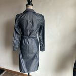 Banana Republic  Metal Grey Trench Coat Size 4 Photo 5