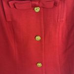 CAbi Blazer Womens 10 Beau Bow Gold Button Love Carol Career Classic Red Photo 3