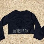 Gymshark Women’s  Flex Sports Long Sleeve Crop Black Small Photo 3