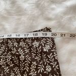 Apt. 9  Boho Floral Ruffle Cotton Swing Skirt Brown sz 16 Photo 4