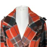 Anthropologie Nick & Mo Wool Orange Plaid Coat Jacket Retro Insp 70s Twee Cute M Size M Photo 1