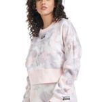 Adidas Size Large Pink Camouflage Crewneck Sweatshirt. Photo 0