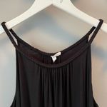 Liz Lange  black spaghetti strap maternity dress Size M Photo 3