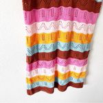 Callahan Marg Polo Knit Mini Shirt Dress in Multicolor Pink Photo 4