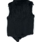 Joie  Andoni Rabbit Fur Vest Black S Photo 7