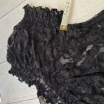 Ny Collection  Sheer Black Lace Shirt Size Medium Photo 7