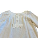Sandro Paris Linen Blend Oversized Blouse Shirt Top White Size Small Women's Photo 7