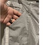 Anthropologie SANCTUARY X Striped White Grey Wanderer Cargo Pants Photo 3