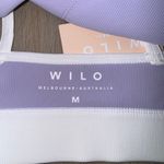 Wilo The Label Lavender & White Strappy Sports Bra Photo 2