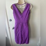 Marc New York  Purple Striped Midi Dress Photo 5