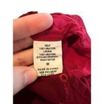 Honey Punch  Boutique Strapless Embroidered Maroon Red Women’s Romper Size Medium Photo 4