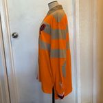 Puma  Orange Tan White Burgundy Striped Collegiate Logo Collared Shirt $95 NWT M Photo 5