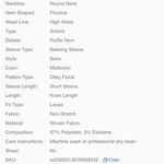 SheIn EMERY ROSE Plus Ditsy Floral Print Batwing Sleeve Smock Dress Photo 6