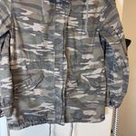 Sebby  Hooded Jacket Lightweight Camo Cinch Waist Size S full zip Photo 1