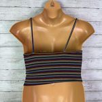 American Eagle Multi Stripped Cami Crop Top Size Medium Photo 1