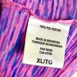 Spalding Short Sleeve Space Dye Speed Dri Workout Tee XL Pink Blue Gym T-Shirt Photo 4