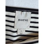 Maeve  Anthropologie Black White Ruched Striped Strapless Top Sz LG New with Tags Photo 2