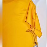Ochie Olivia One Piece Swimsuit Size: Large New Yellow Off The Shoulder Tie Up Photo 2