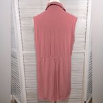 Simply Noelle  Flyaway Sleeveless Button Down Top Dusty Pink-L/XL Photo 1