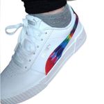 Carina Tie Dye Puma White-Metallic Silver Women's Sneakers size 6 retro Photo 0