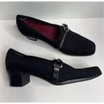 Munro Pumps Size 6 Black Square Toe Block Heel Arch Support Photo 5