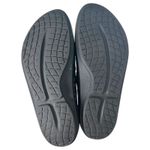 OOFOS OOLALA Luxe Sandal Animal Print Women's Size 9 Black Photo 5