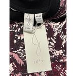 Joie  Caleigh Floral Paisley Printed Sweatshirt‎ Thumbhole Burgundy Red Medium Photo 2