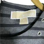 Michael Kors Michael  Gray Black Stripe Grommet Shift Dress 4 Photo 3