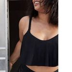 Torrid Black Adjustable Convertible Wireless Straight Flounce Bikini Top Size 2X Photo 4